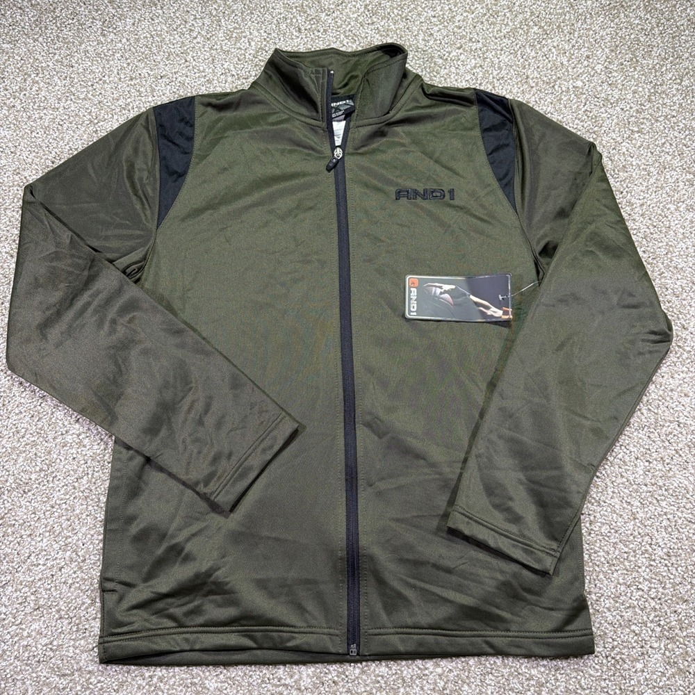Vintage And1 Basketball Track Jacket New With Tags Old Stock Size Small Green
